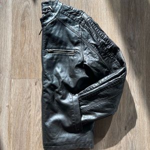 Guess Brown Faux Leather Jacket